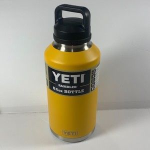Yeti Rambler 64oz Bottle w Chug Cap Alpine Yellow (Brand New w/Tags) Screw Cap